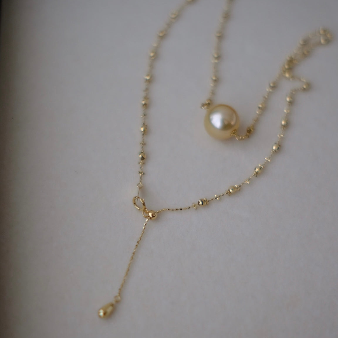 Golden South Sea Pearl, 18K Necklace, 11.8mm