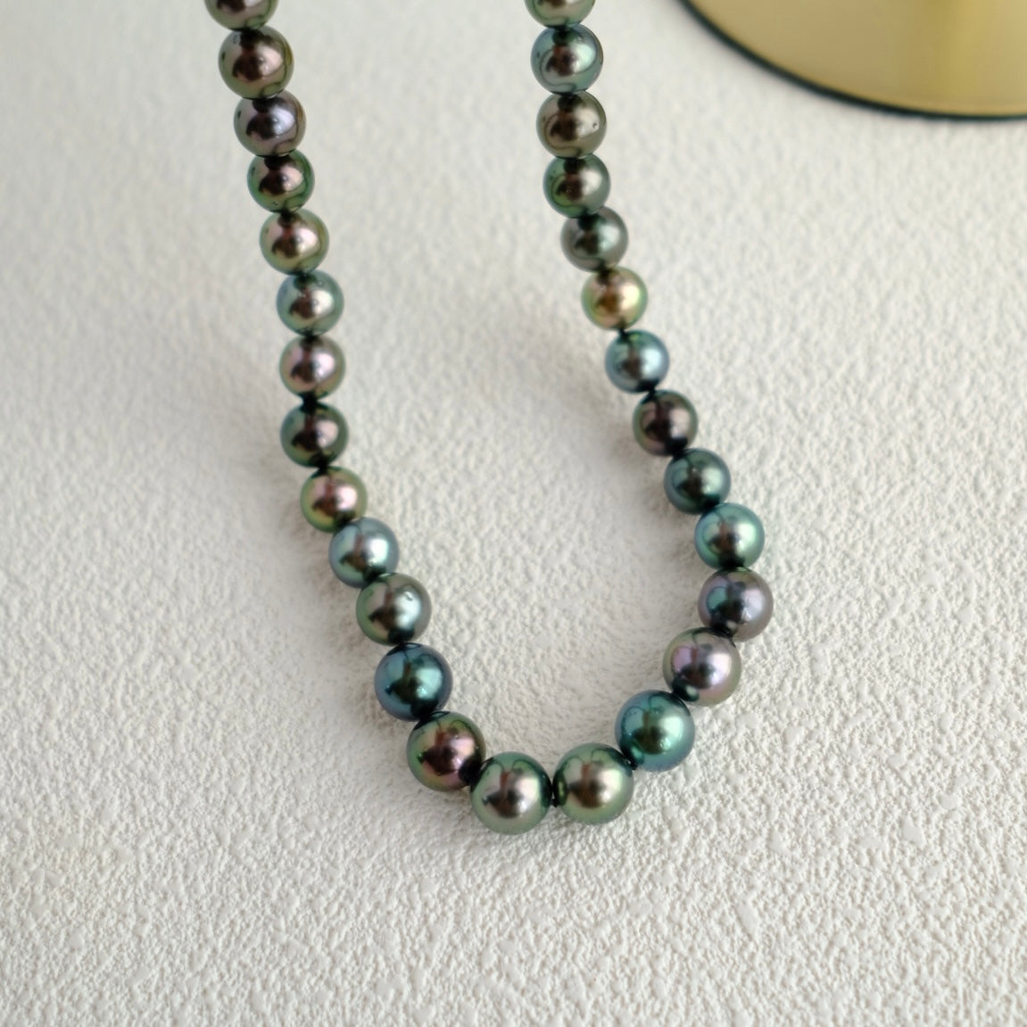 Tahitian Morandi Necklace, 9.2-11mm, Pearl Necklace, GUILD Certificate