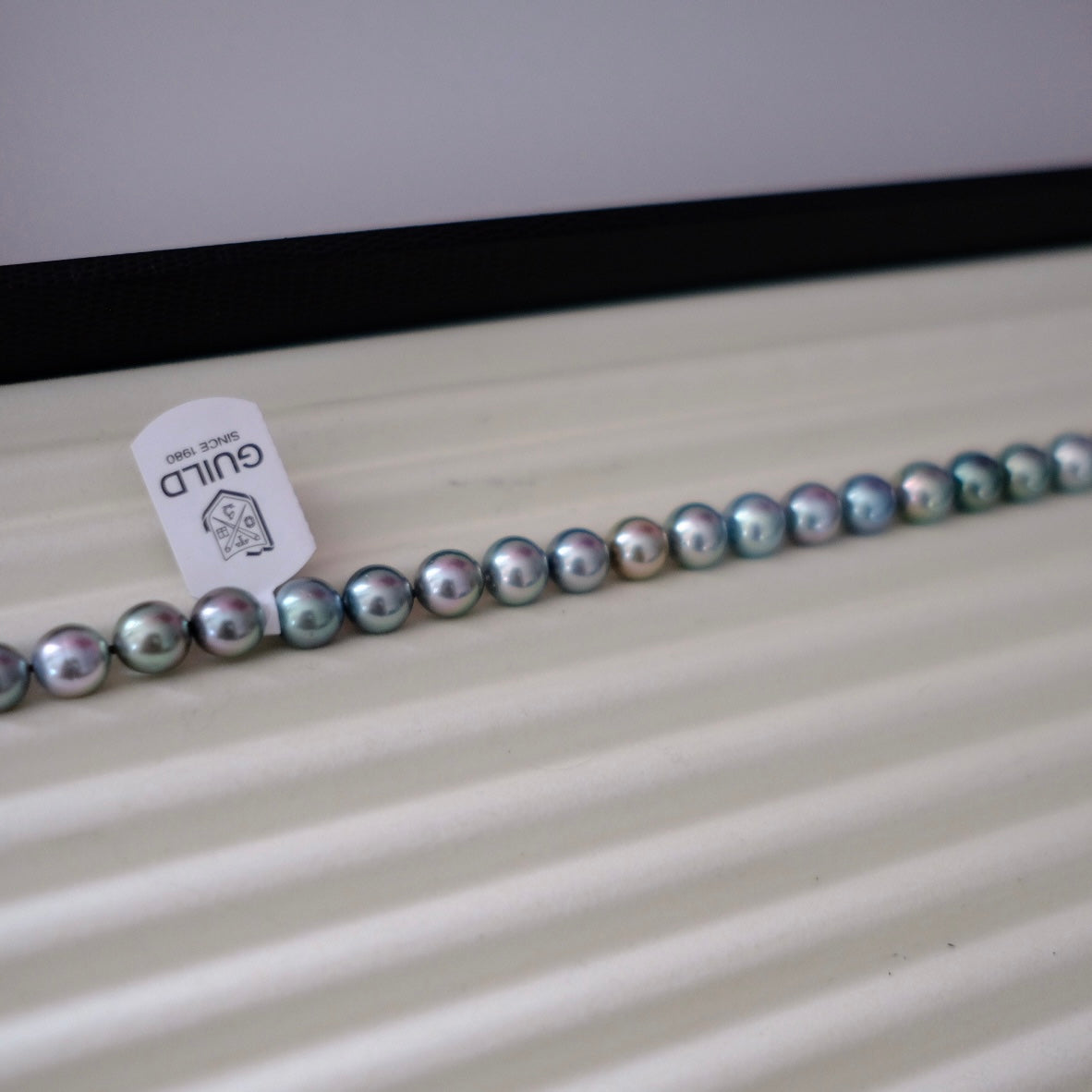 Tahitian Morandi Necklace, 8.8-11.5mm, Pearl Necklace, GUILD Certificate
