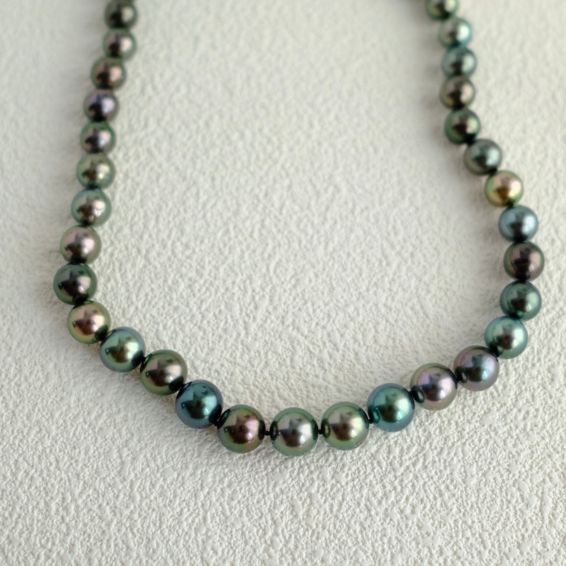 Tahitian Morandi Necklace, 9.2-11mm, Pearl Necklace, GUILD Certificate