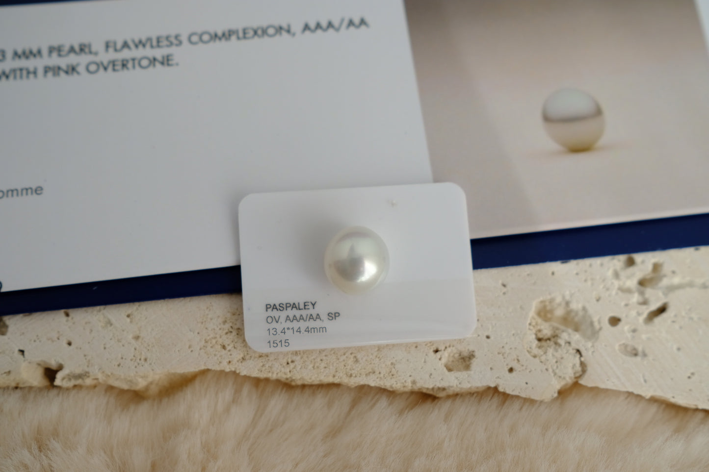 White South Sea Loose Pearl, Single Oval 13.4*14.4mm, PASPALEY