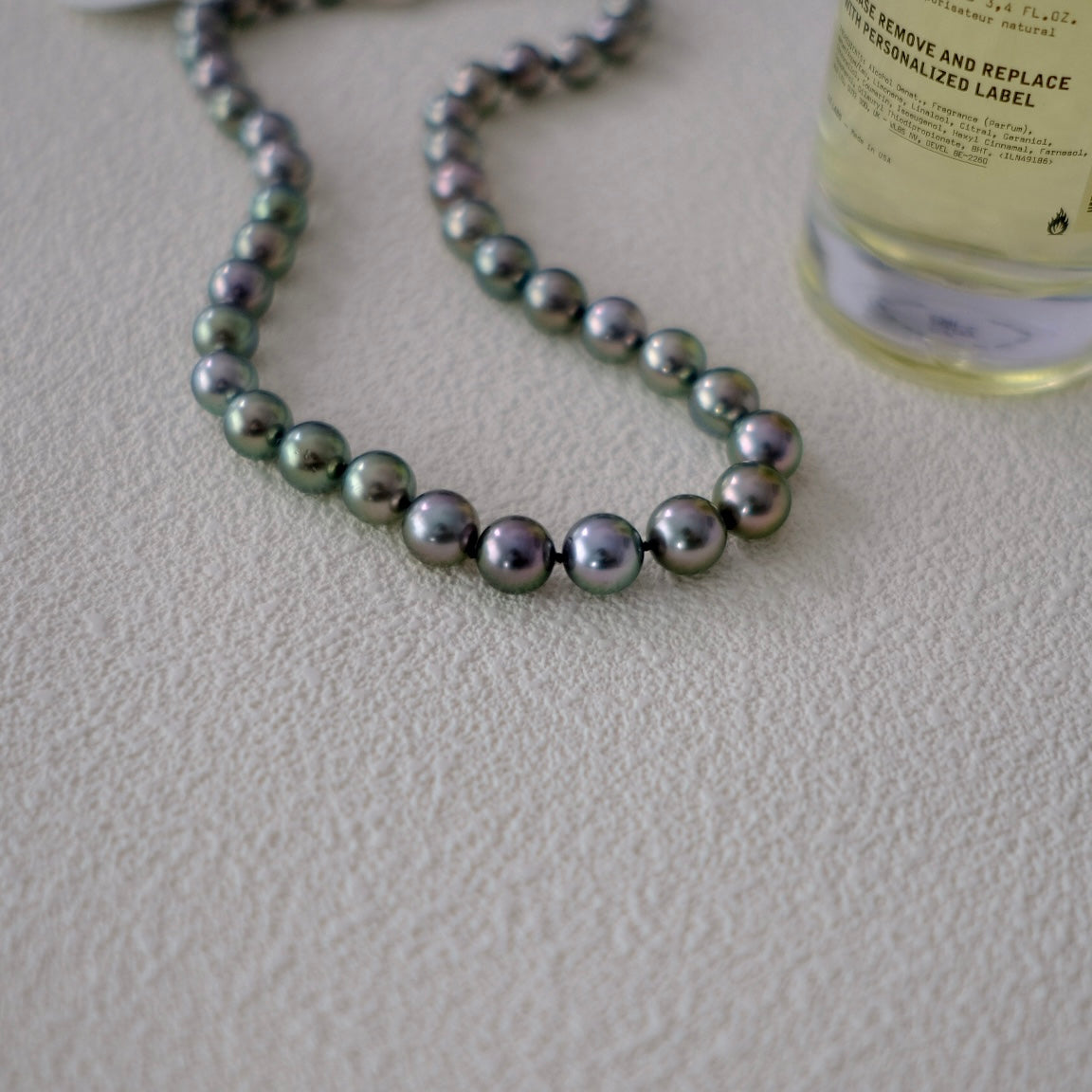 Tahitian Peacock Necklace, 8.6-10.7mm, Pearl Necklace, GUILD Certificate