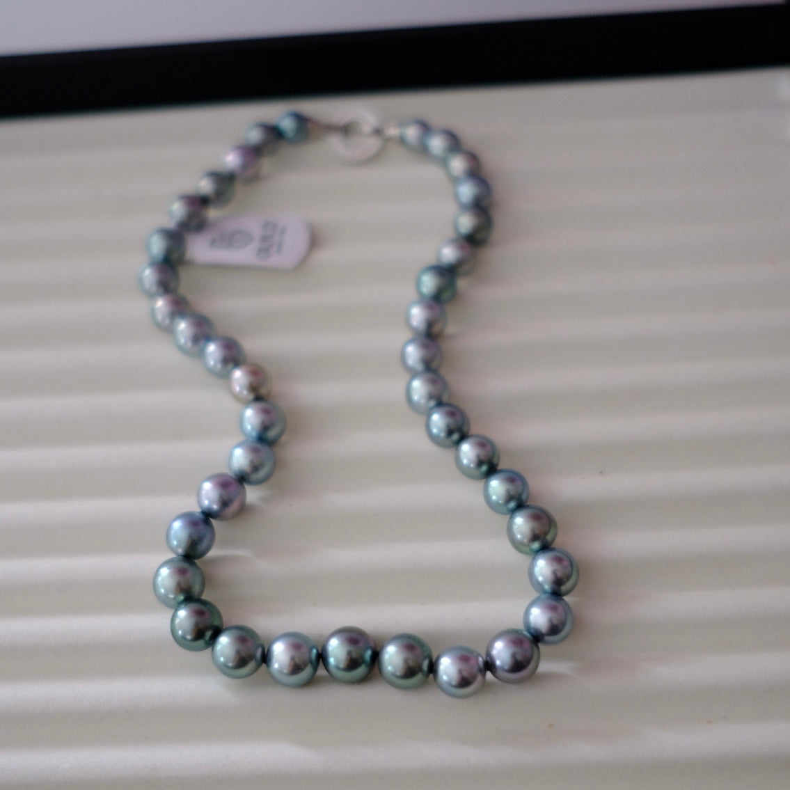 Tahitian Morandi Necklace, 8.8-11.5mm, Pearl Necklace, GUILD Certificate