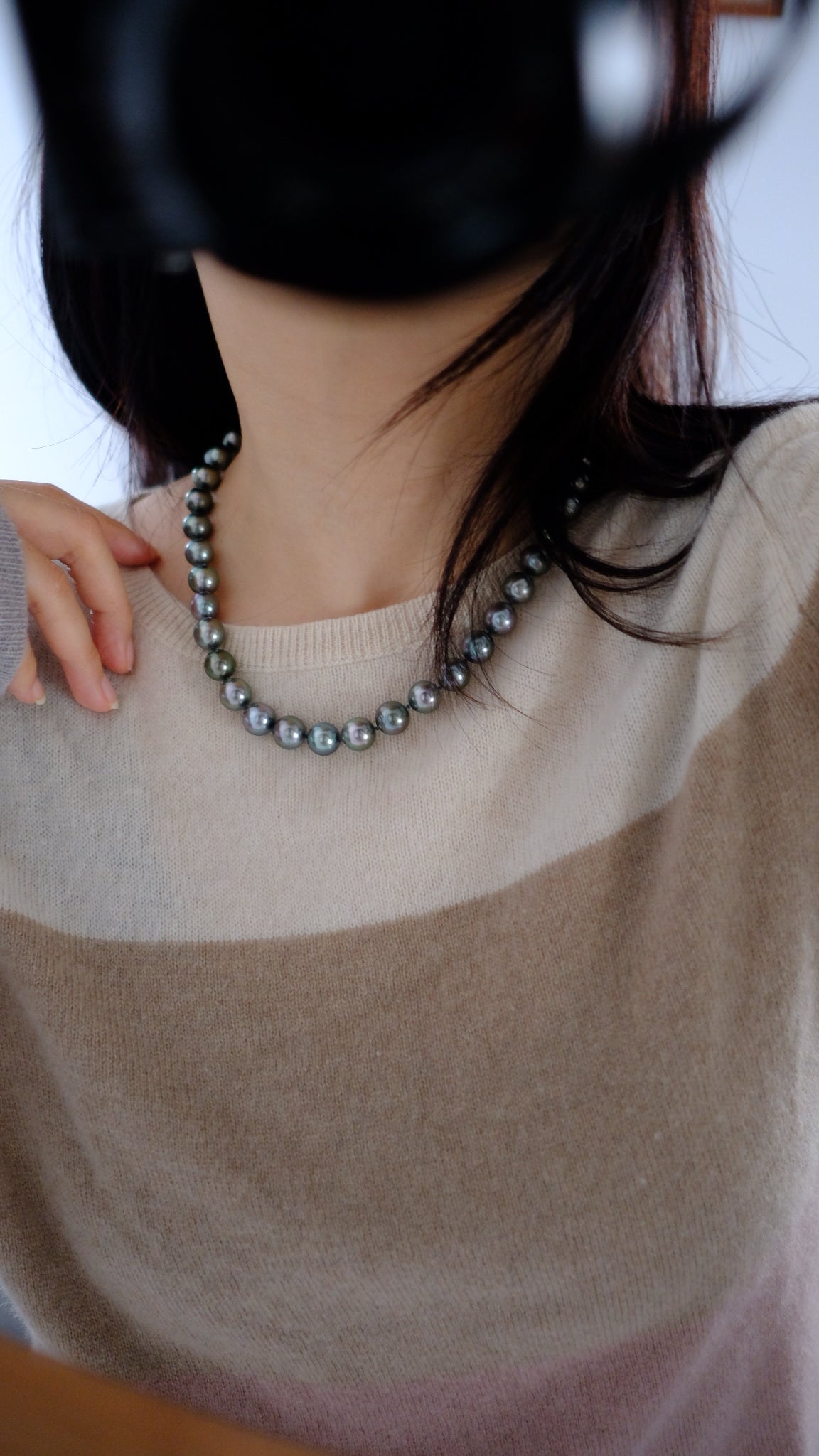Tahitian Starla Necklace, 8.2-10.9mm, Pearl Necklace, GUILD Certificate