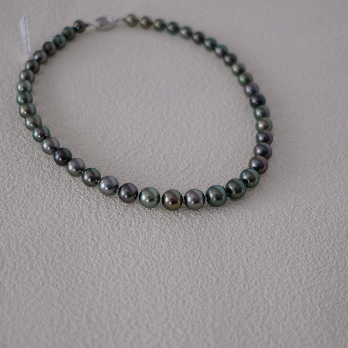 Tahitian Peacock Necklace, 8.5-11.3mm, Pearl Necklace, GUILD Certificate