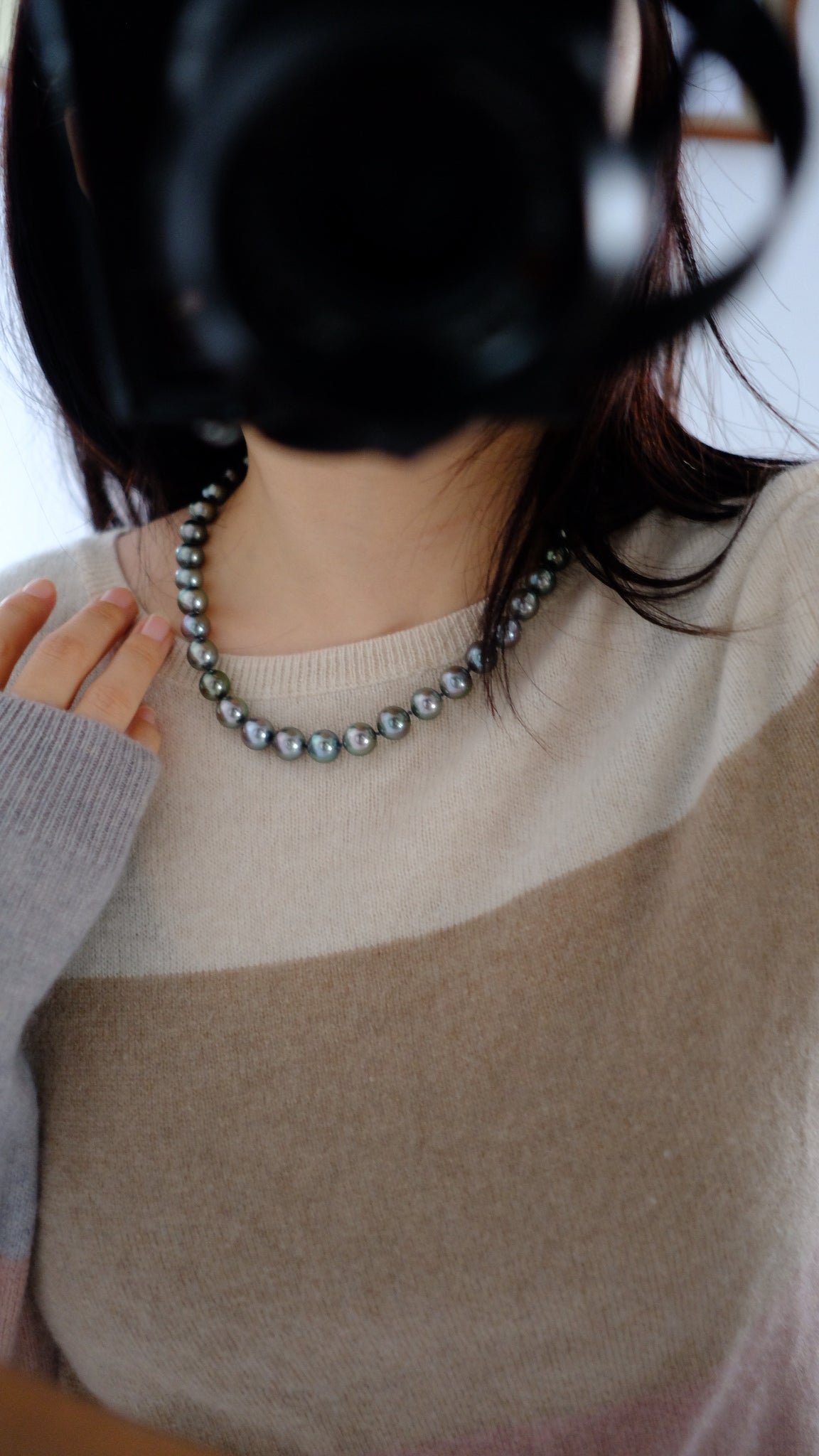 Tahitian Starla Necklace, 8.2-10.9mm, Pearl Necklace, GUILD Certificate