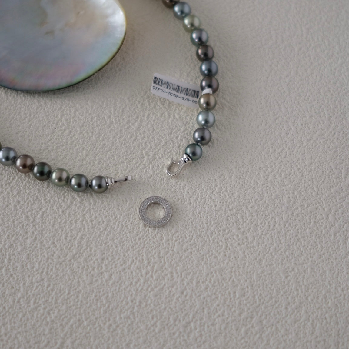 Tahitian Morandi Necklace, 8.2-11mm, Pearl Necklace, GUILD Certificate