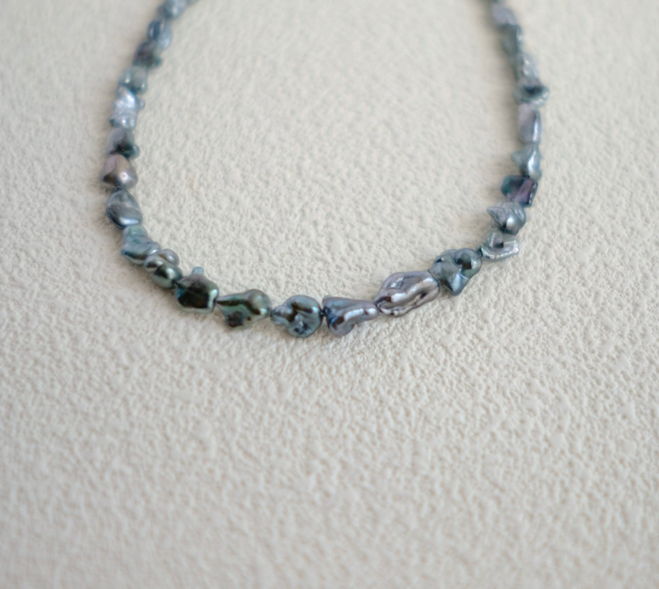 Tahitian Pearl Necklace, Keshi, 5.2-7.9mm