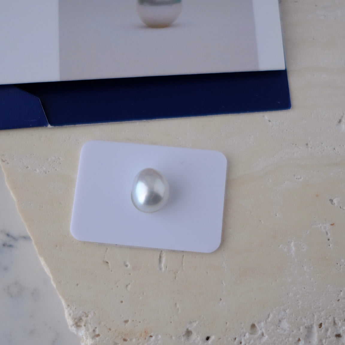 White South Sea Loose Pearl, Single of Smooth Baroque 14.5*12.3mm, PASPALEY