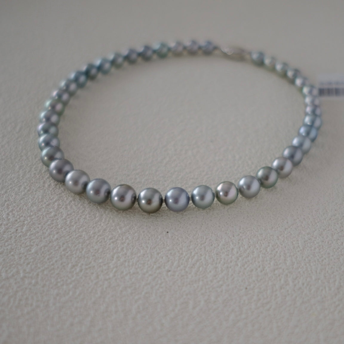 Tahitian Platium Gray Necklace, 9-11.9mm, Pearl Necklace, GUILD Certificate