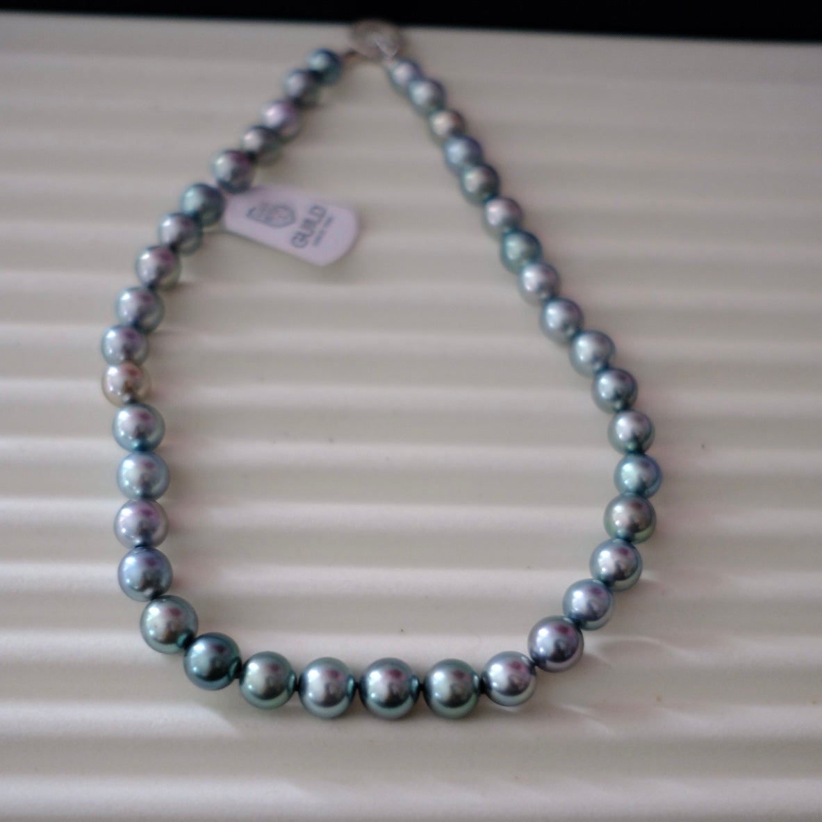 Tahitian Morandi Necklace, 8.8-11.5mm, Pearl Necklace, GUILD Certificate