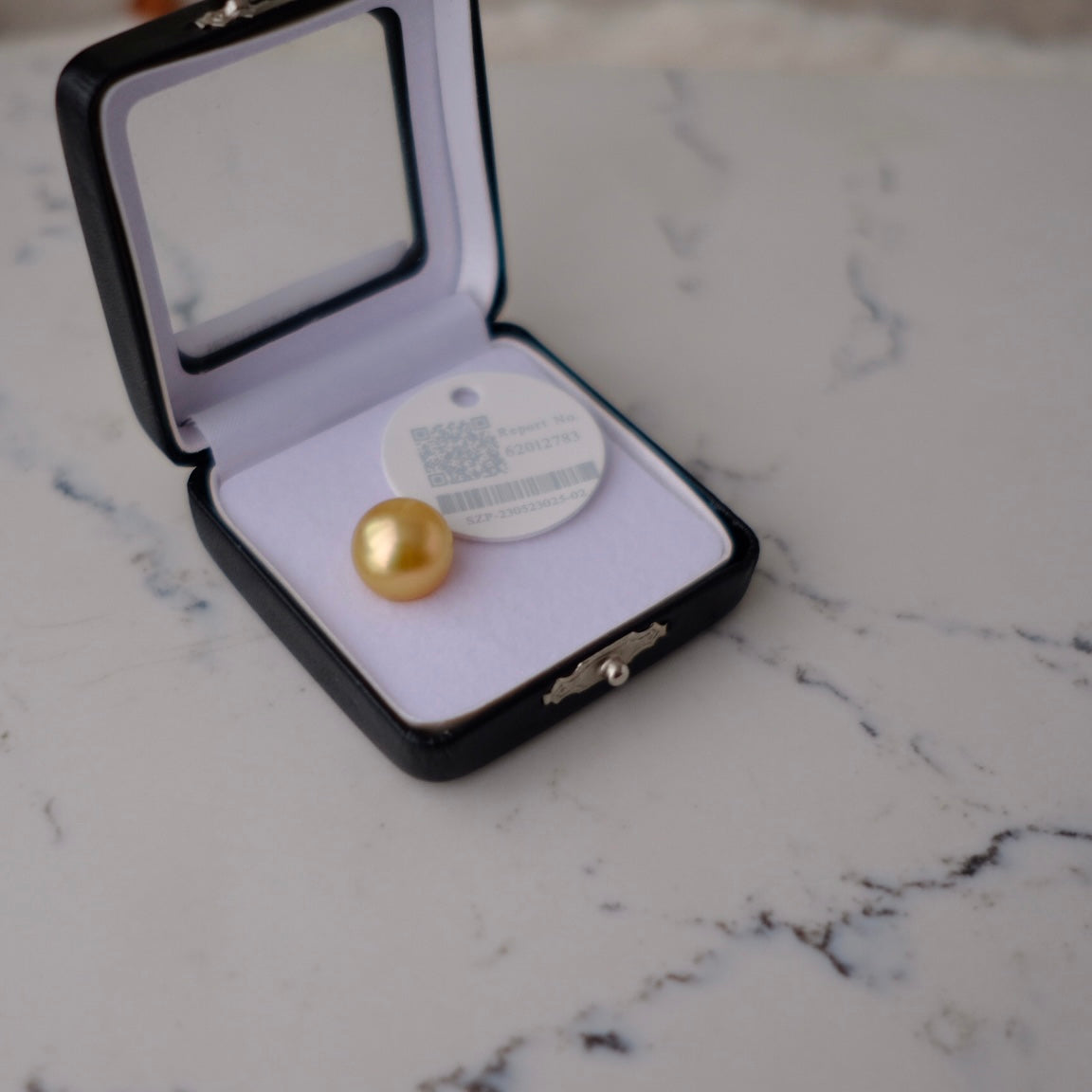 Golden South Sea Pearl, 13.1mm, Loose Pearl, GUILD Certificate