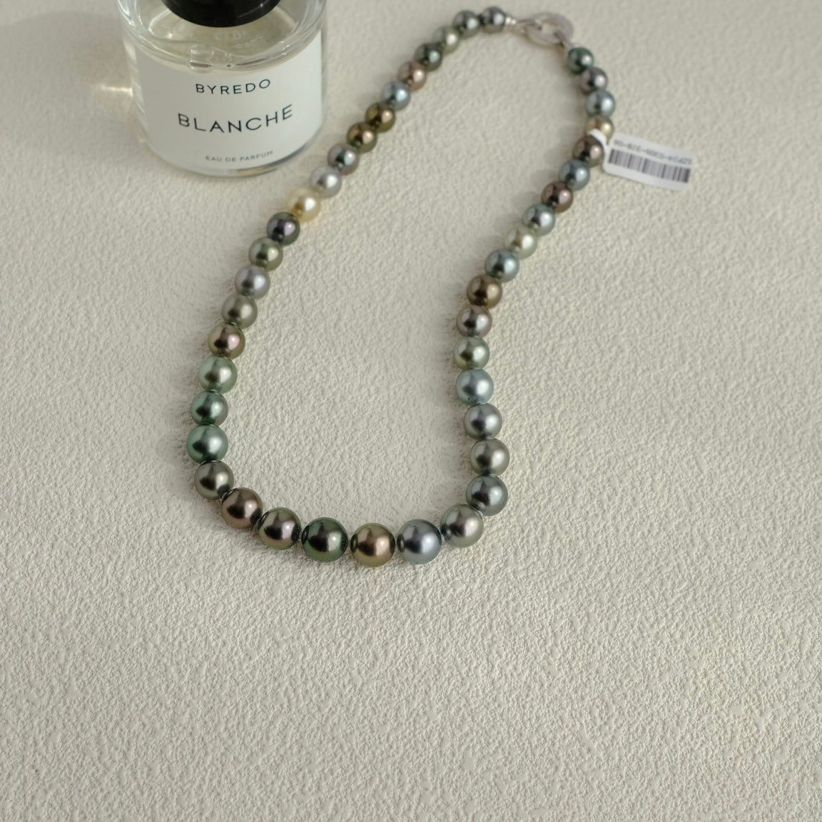 Tahitian Morandi Necklace, 8.2-11mm, Pearl Necklace, GUILD Certificate