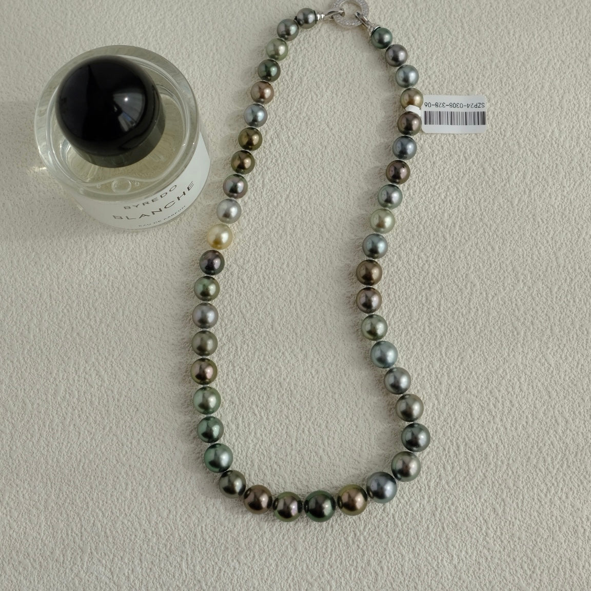 Tahitian Morandi Necklace, 8.2-11mm, Pearl Necklace, GUILD Certificate