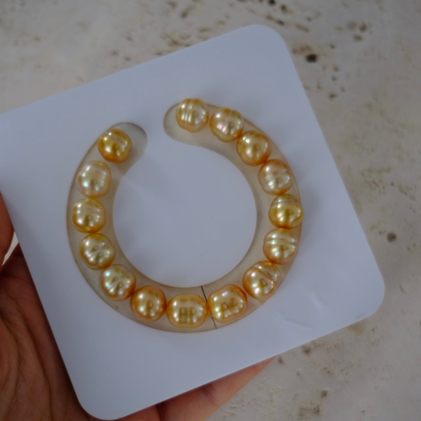Golden South Sea Pearl Bracelet, Loose Pearl, 10-12mm