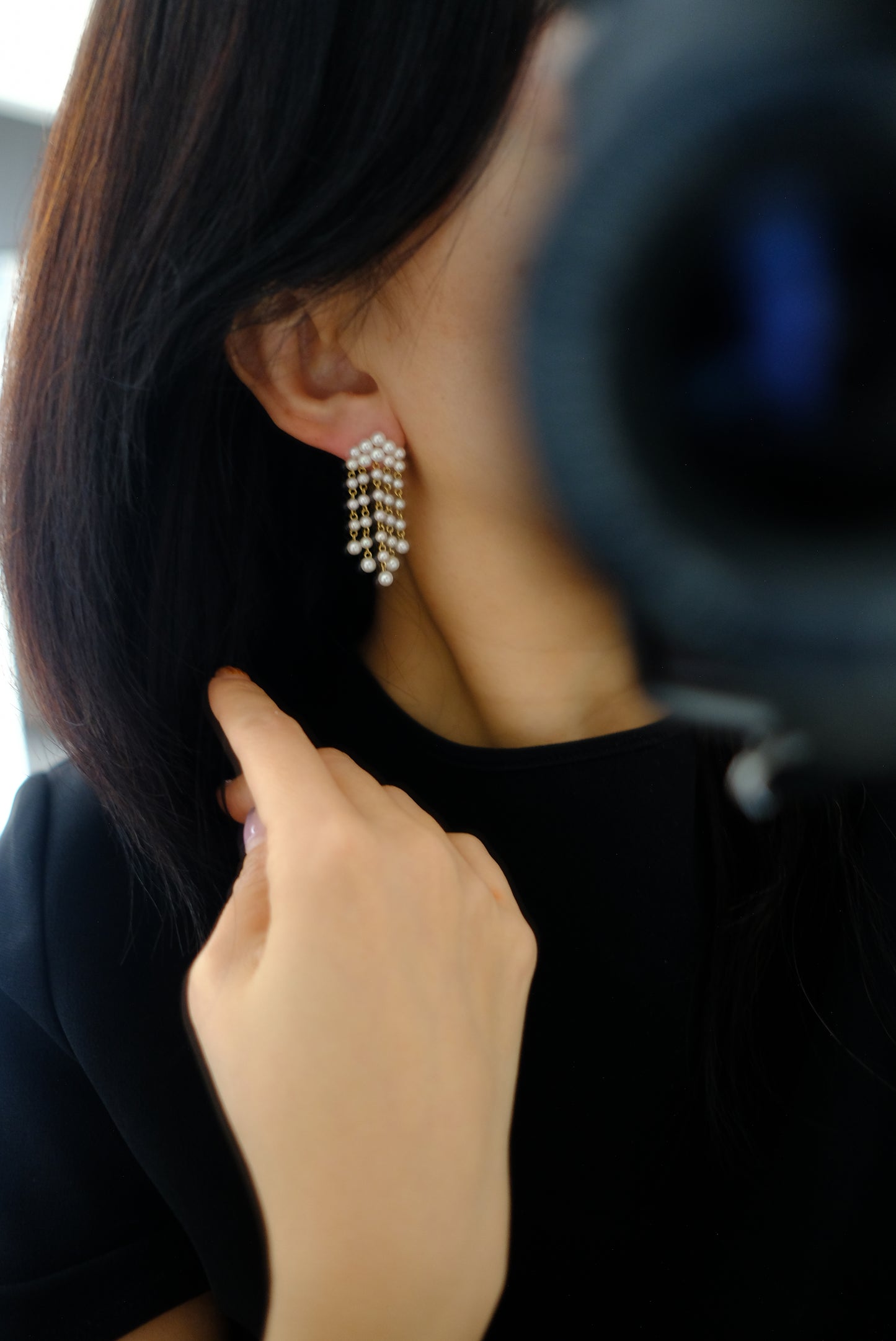 Akoya, 3-4mm, Pearl Earrings, AU750