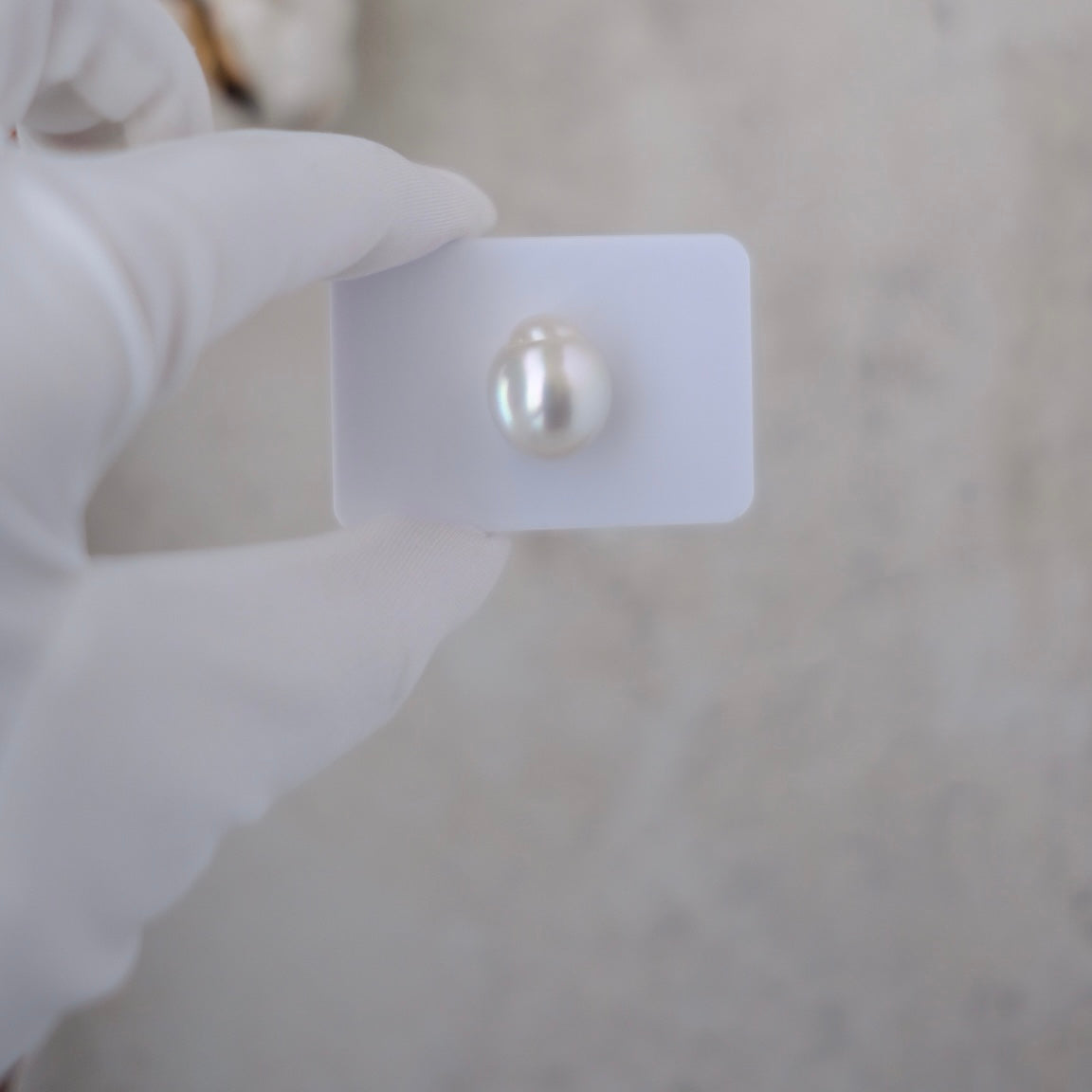 White South Sea Loose Pearl, 14.1*16.6mm, 18K Diamond, PASPALEY