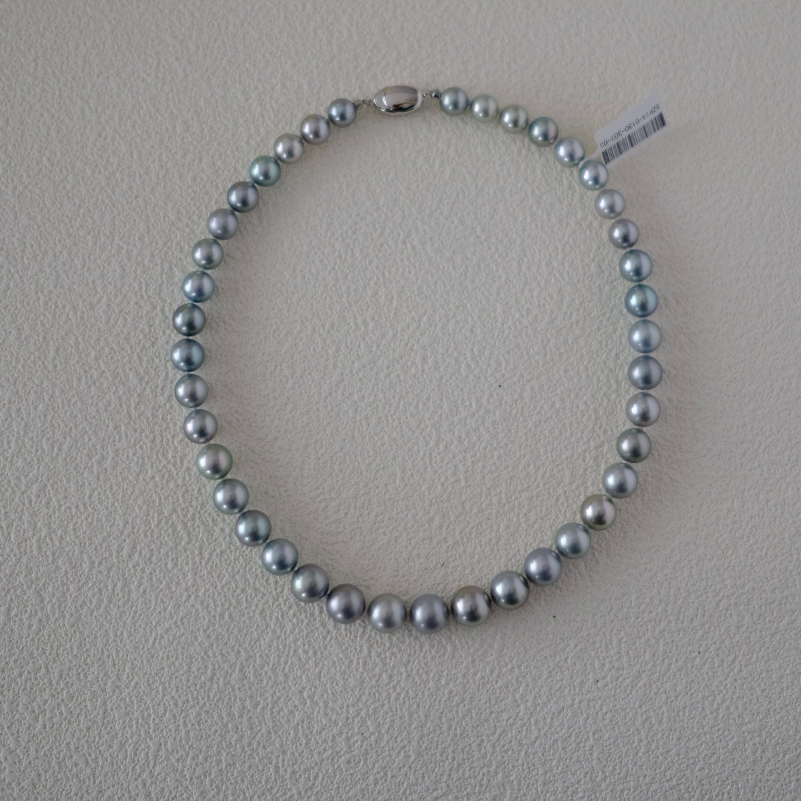 Tahitian Platium Gray Necklace, 9-11.9mm, Pearl Necklace, GUILD Certificate