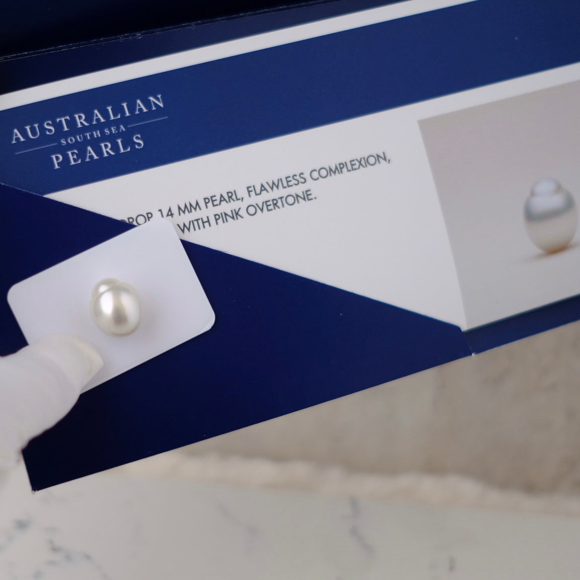 White South Sea Loose Pearl, 14.1*16.6mm, 18K Diamond, PASPALEY