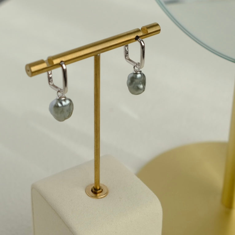 Z033 Classic Earrings Accessories, AU750, 2.219g