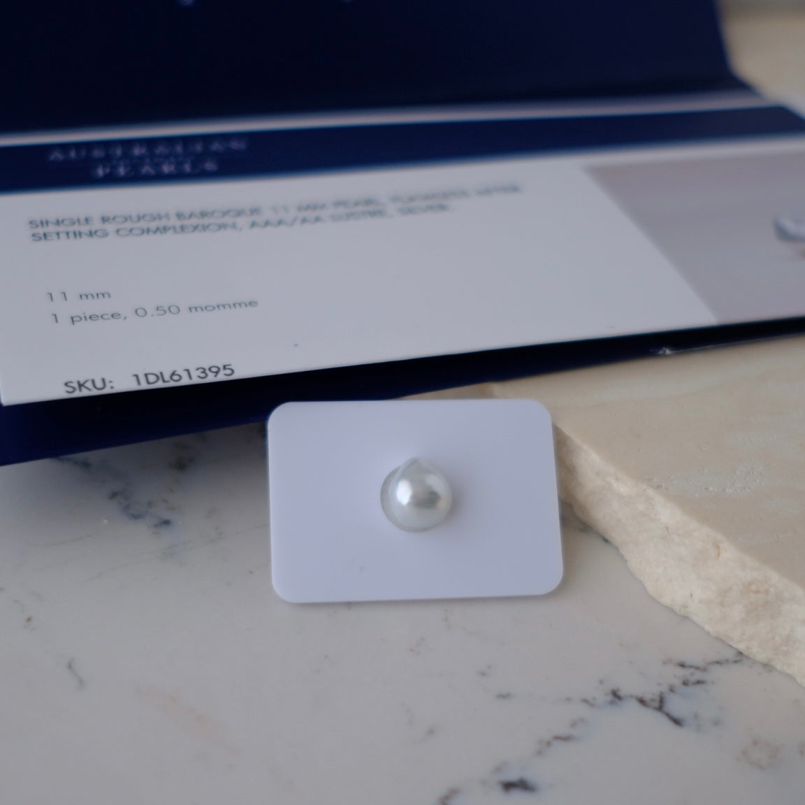 White South Sea Loose Pearl, Single of Rough Baroque 12.5*11.4mm, PASPALEY