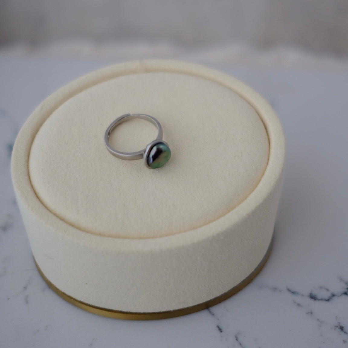 Tahitian Keshi, 8.4*9mm, S925, Pearls Ring