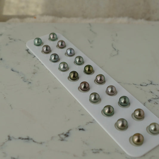 Loose Pearl, Tahitian Pair, 10-10.1mm