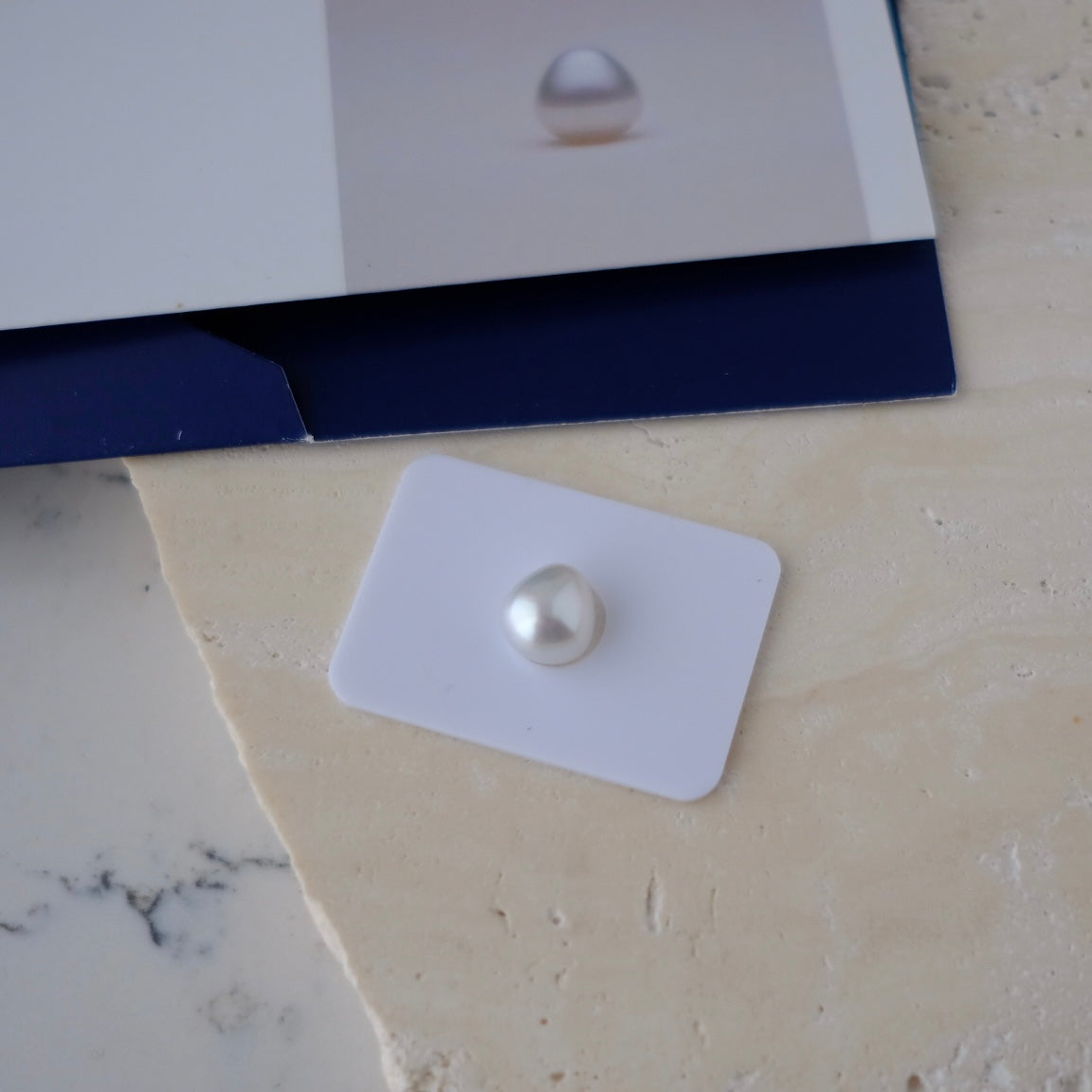 White South Sea Loose Pearl, Pair of Irregular Drop 12.6*11.7mm, PASPALEY
