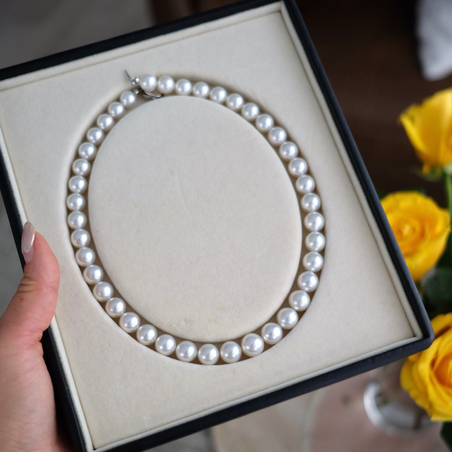 White South Sea Pearl Necklace, 9.1-11.7mm, Pearls Necklace, Aurora Venus