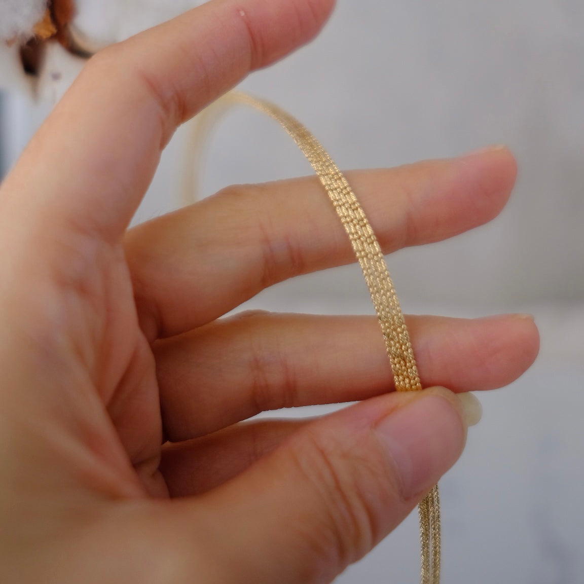 AU750, Japan Made 18k Collar Chain, 40+5cm, 1.51g