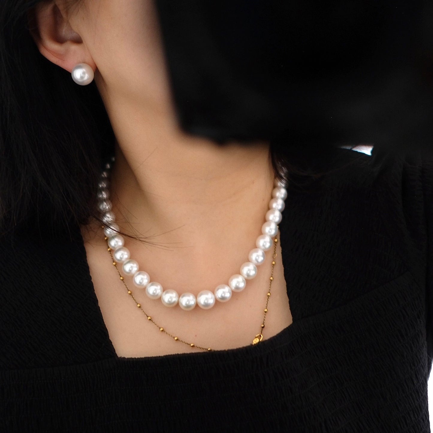 White South Sea Pearl Necklace, 9.1-11.7mm, Pearls Necklace, Aurora Venus
