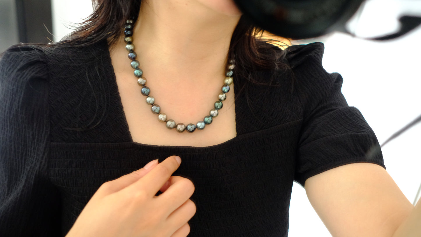 Tahitian Morandi Necklace, 8.1-11mm, Pearl Necklace