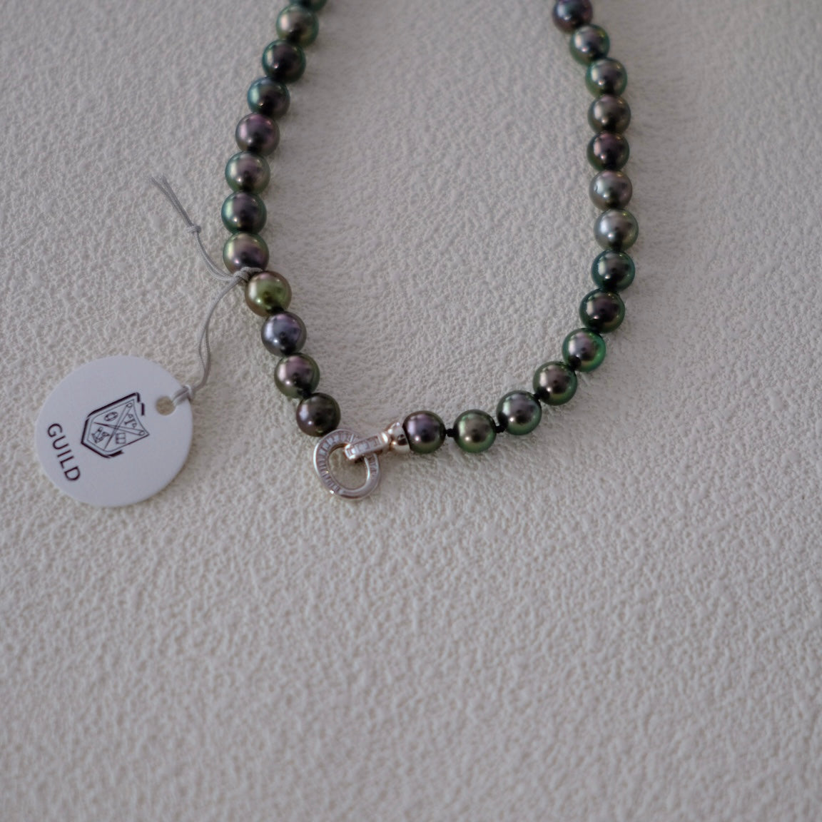 Tahitian Peacock Necklace, 8.3-10.9mm, Pearl Necklace, GUILD Certificate