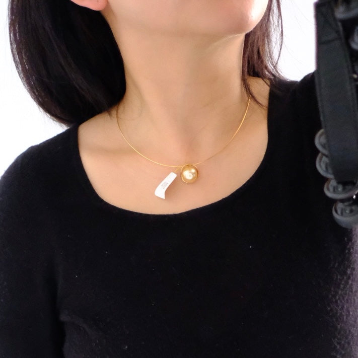 Golden South Sea Pearl, 18K Pendant, 13.2mm
