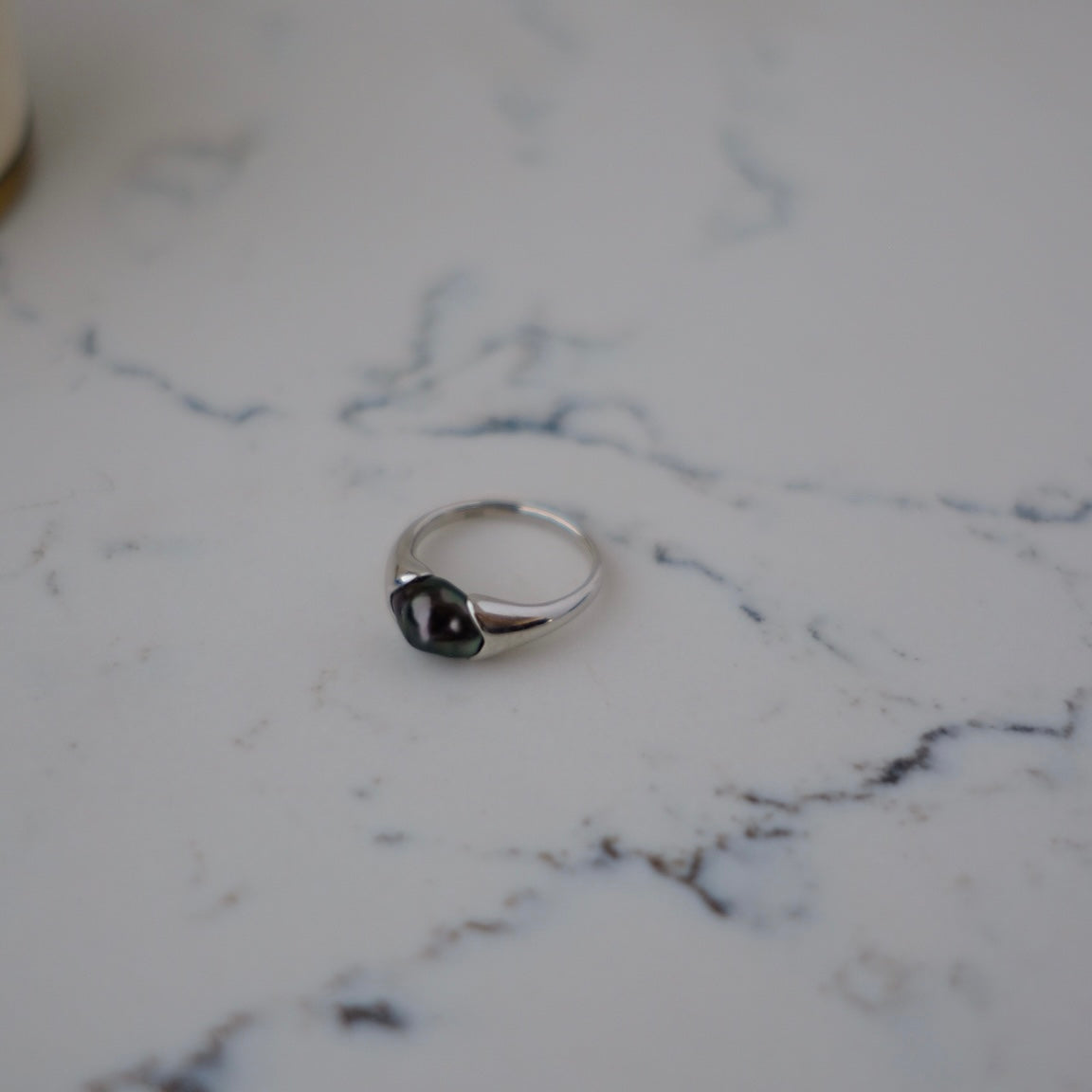 Tahitian Keshi, 7*8.9mm, S925, Pearls Ring