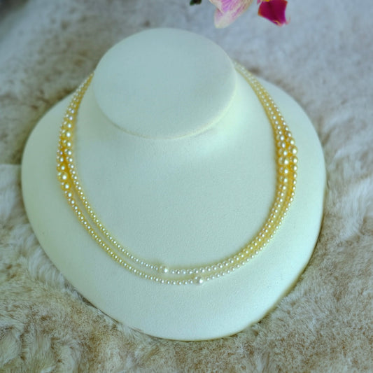 Akoya, 2.5-6mm, Long Pearl Necklace, 80cm, TOP GEM, GRC Certificate