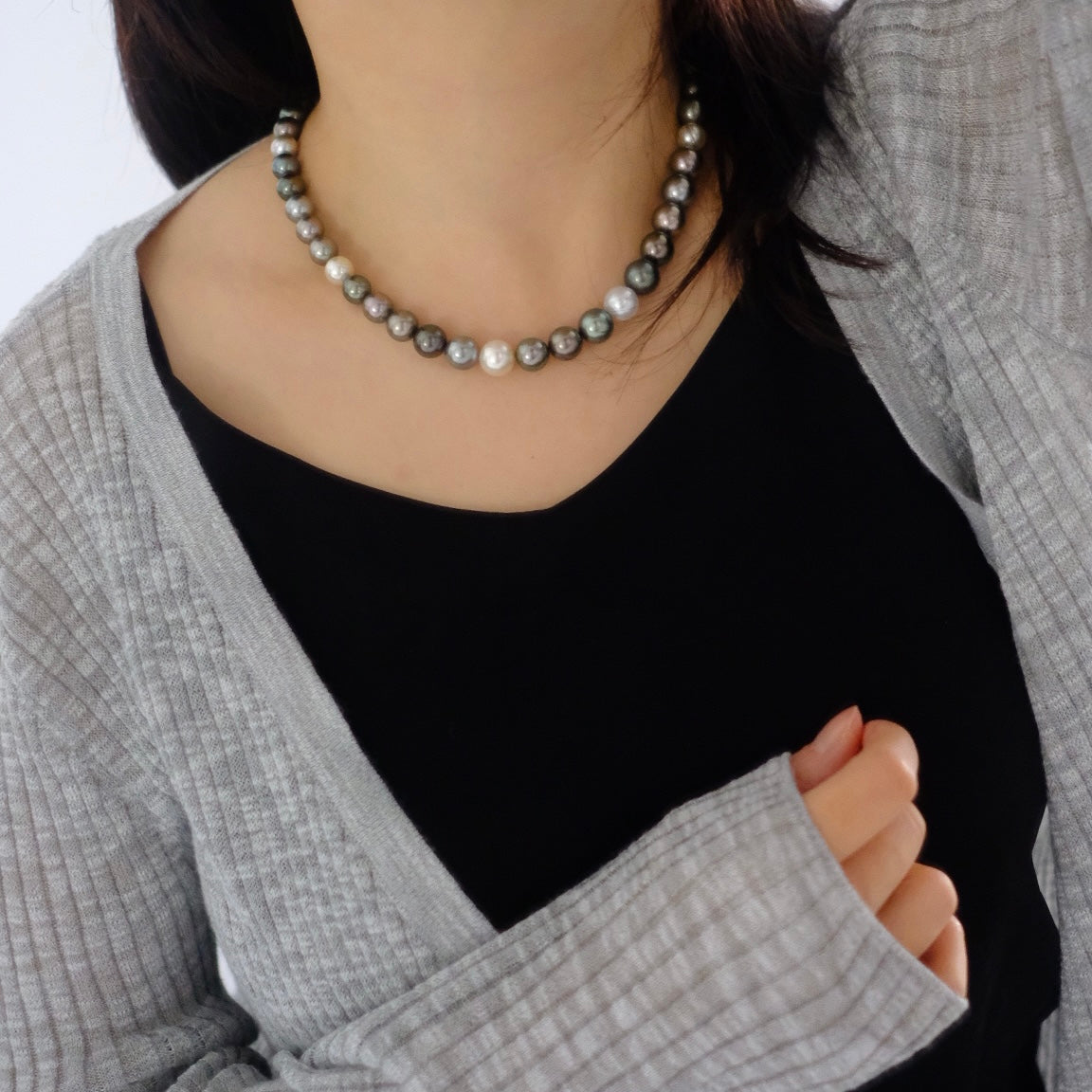 Tahitian and South Sea Necklace, 9.1-11.9mm, Pearl Necklace, GUILD Certificate