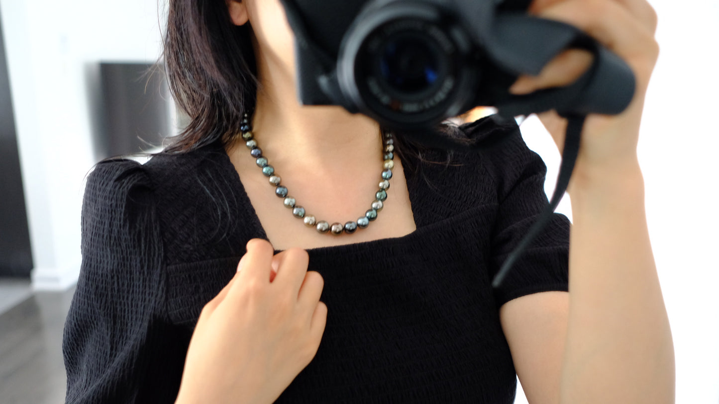Tahitian Morandi Necklace, 8.1-11mm, Pearl Necklace