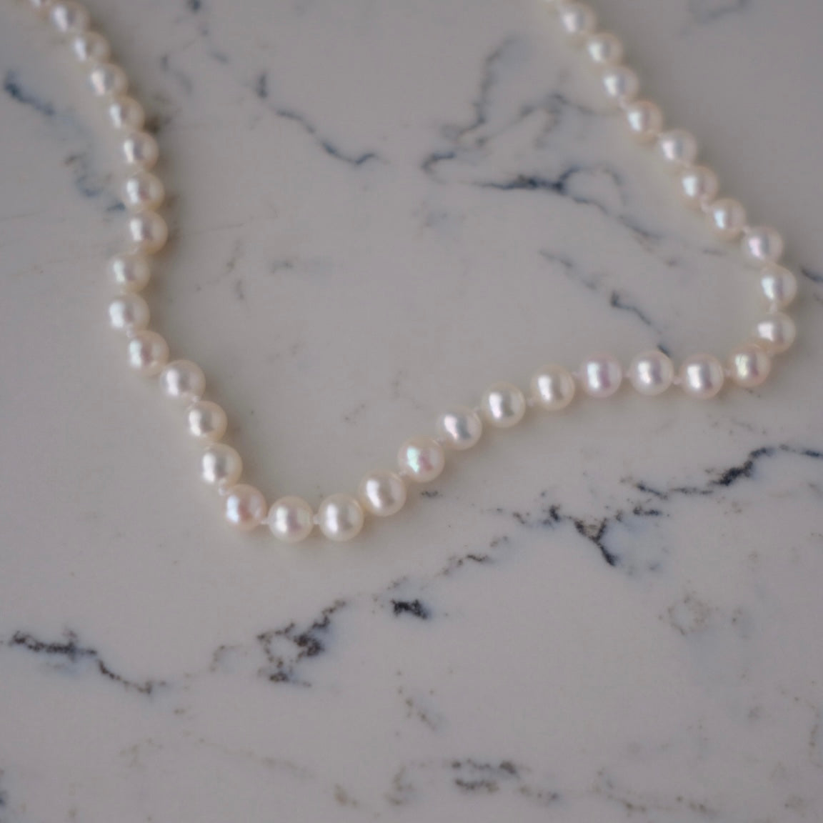White Freshadama Freshwater Pearl Necklace,6.5-7mm 20 Inch