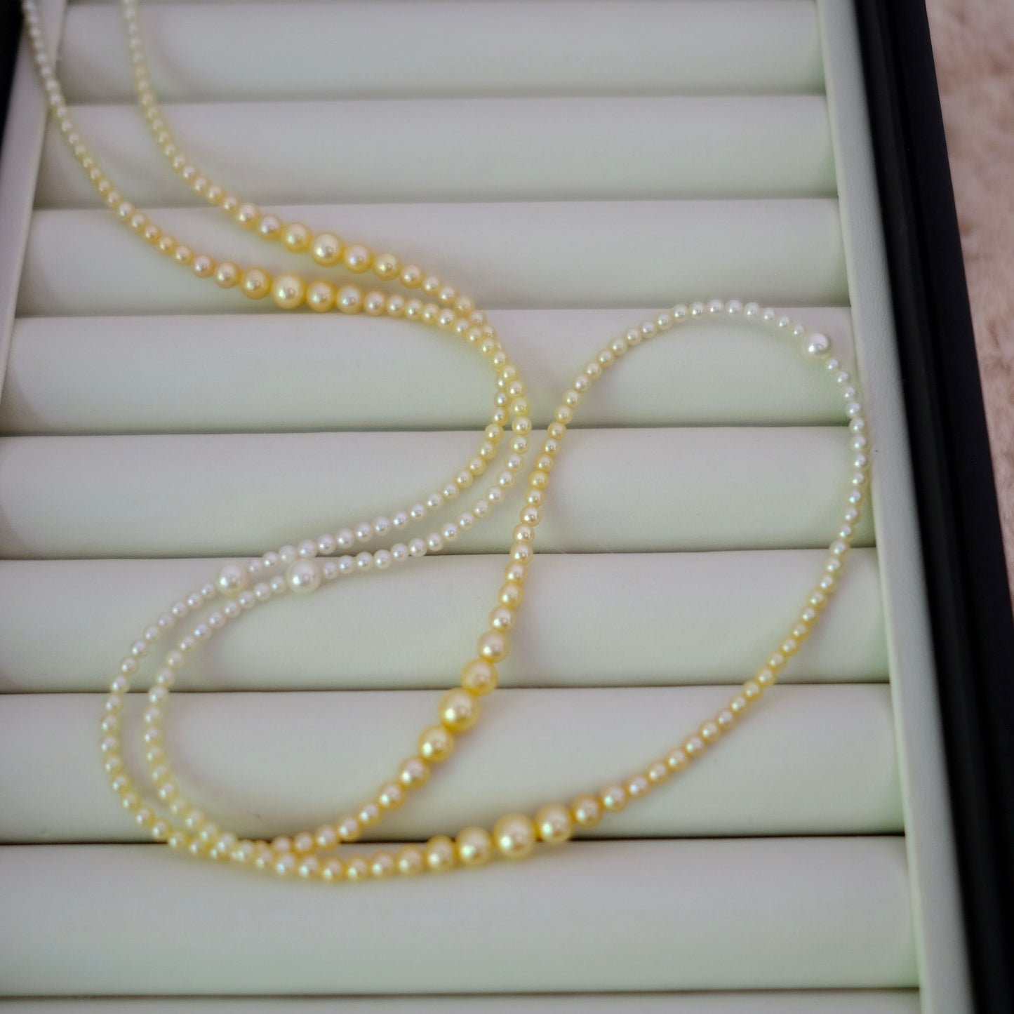 Akoya, 2.5-6mm, Long Pearl Necklace, 80cm, TOP GEM, GRC Certificate