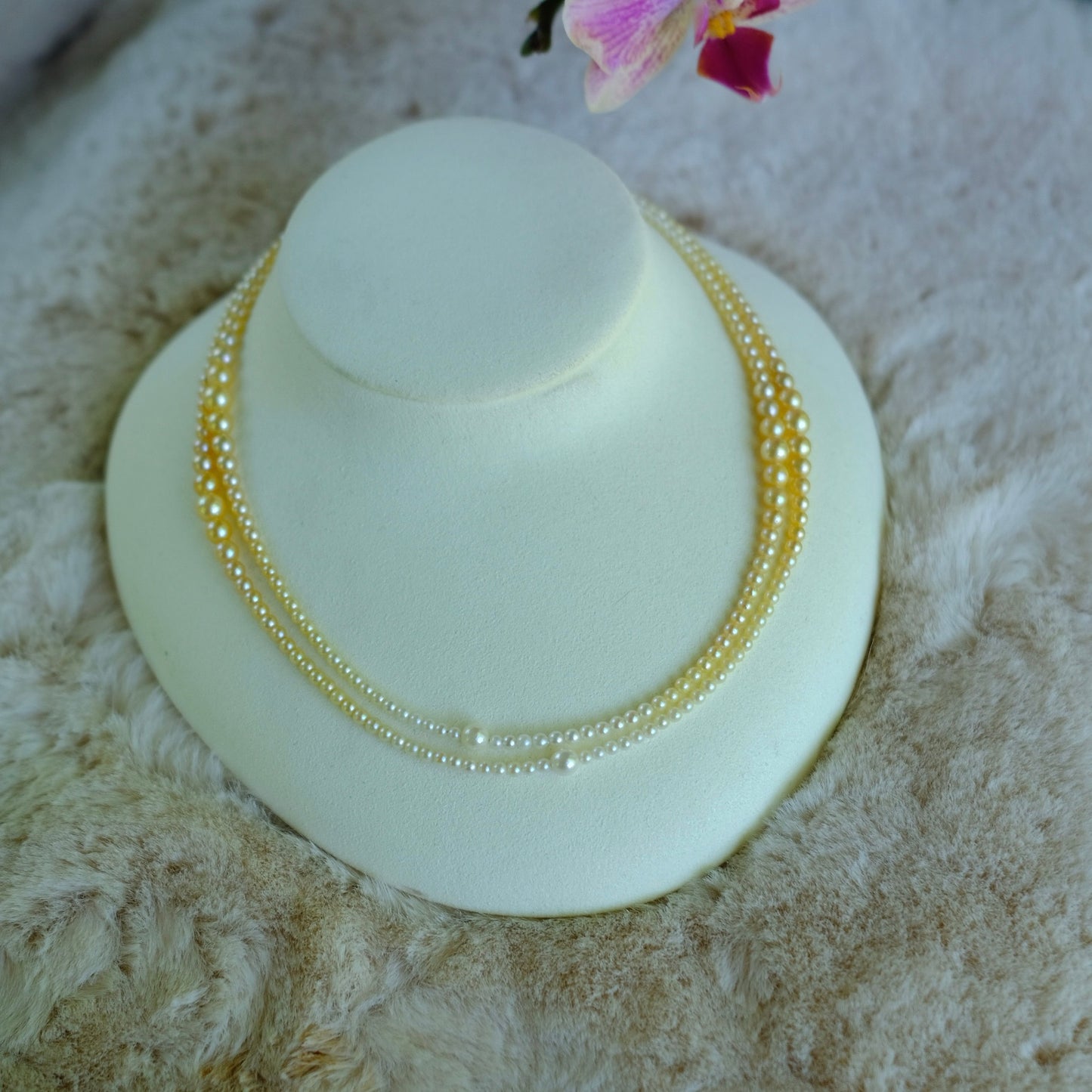 Akoya, 2.5-6mm, Long Pearl Necklace, 80cm, TOP GEM, GRC Certificate