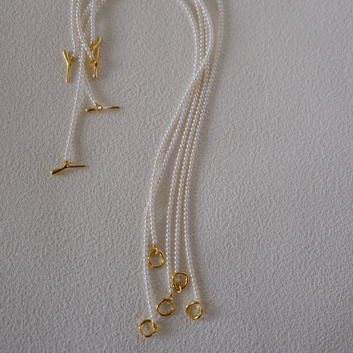 White Freshadama Freshwater Pearl Necklace, 3.5-4mm, 18 Inch