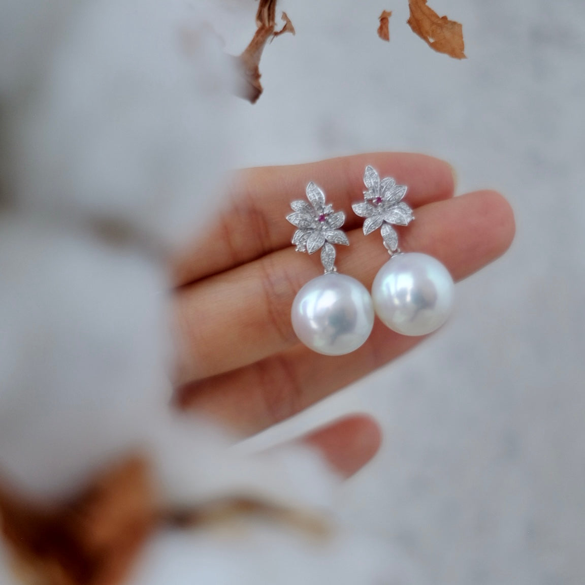 CE002 Lily of the Valley Earrings