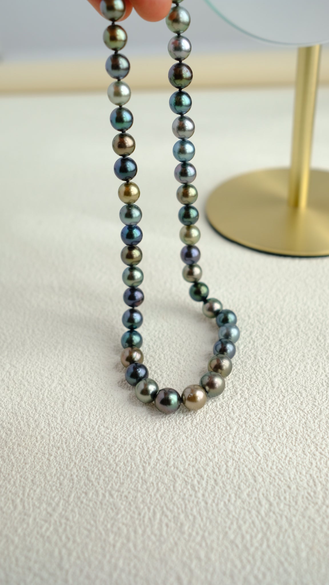 Tahitian Morandi Necklace, 8.1-11mm, Pearl Necklace