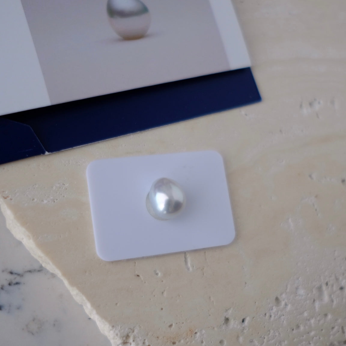 White South Sea Loose Pearl, Single of Smooth Baroque 14.5*12.3mm, PASPALEY