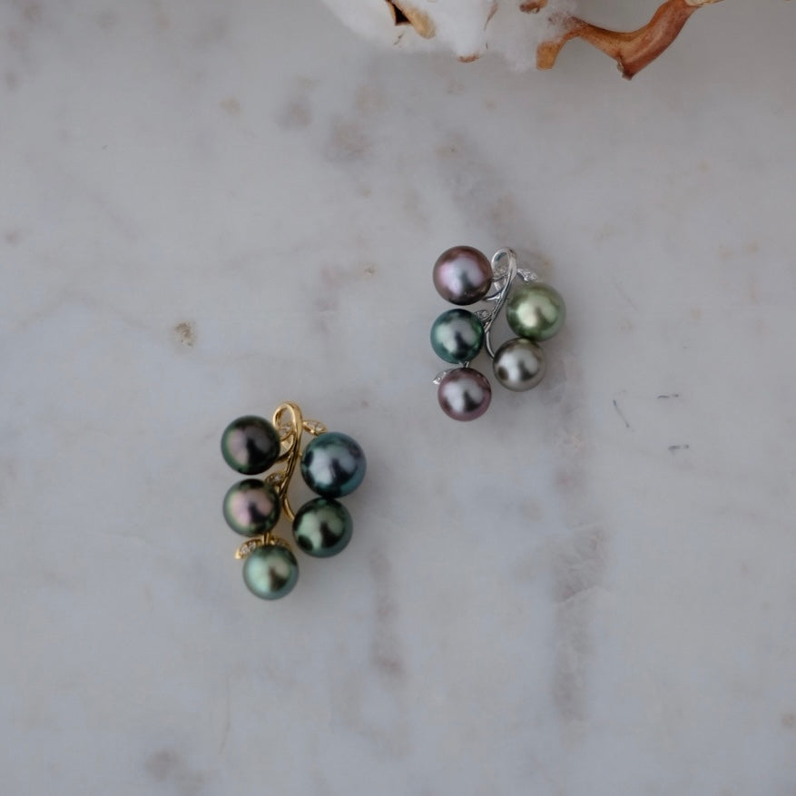 CP003 Grape Vine Multi-Pearl Pendant