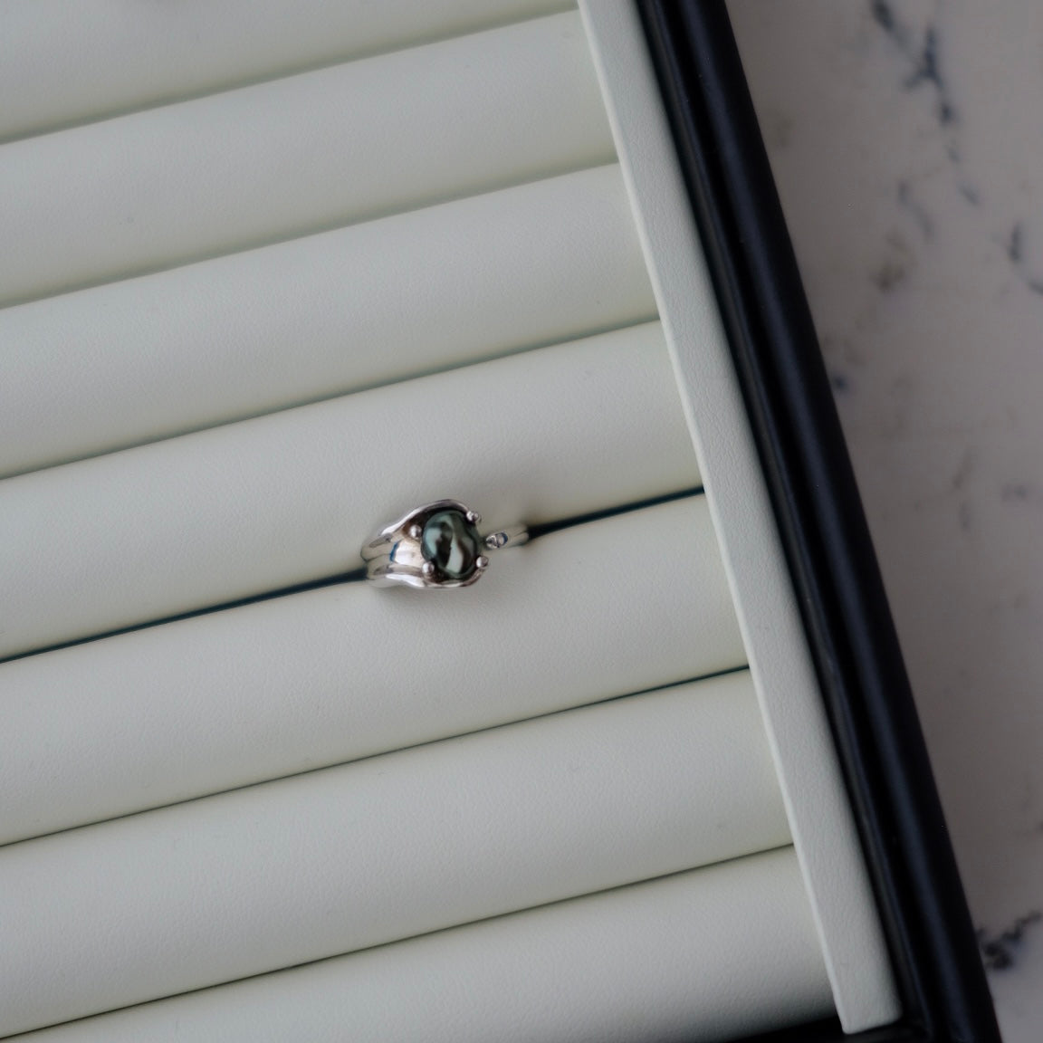 Tahitian Keshi, 6.3*7.5mm, S925, Pearls Ring