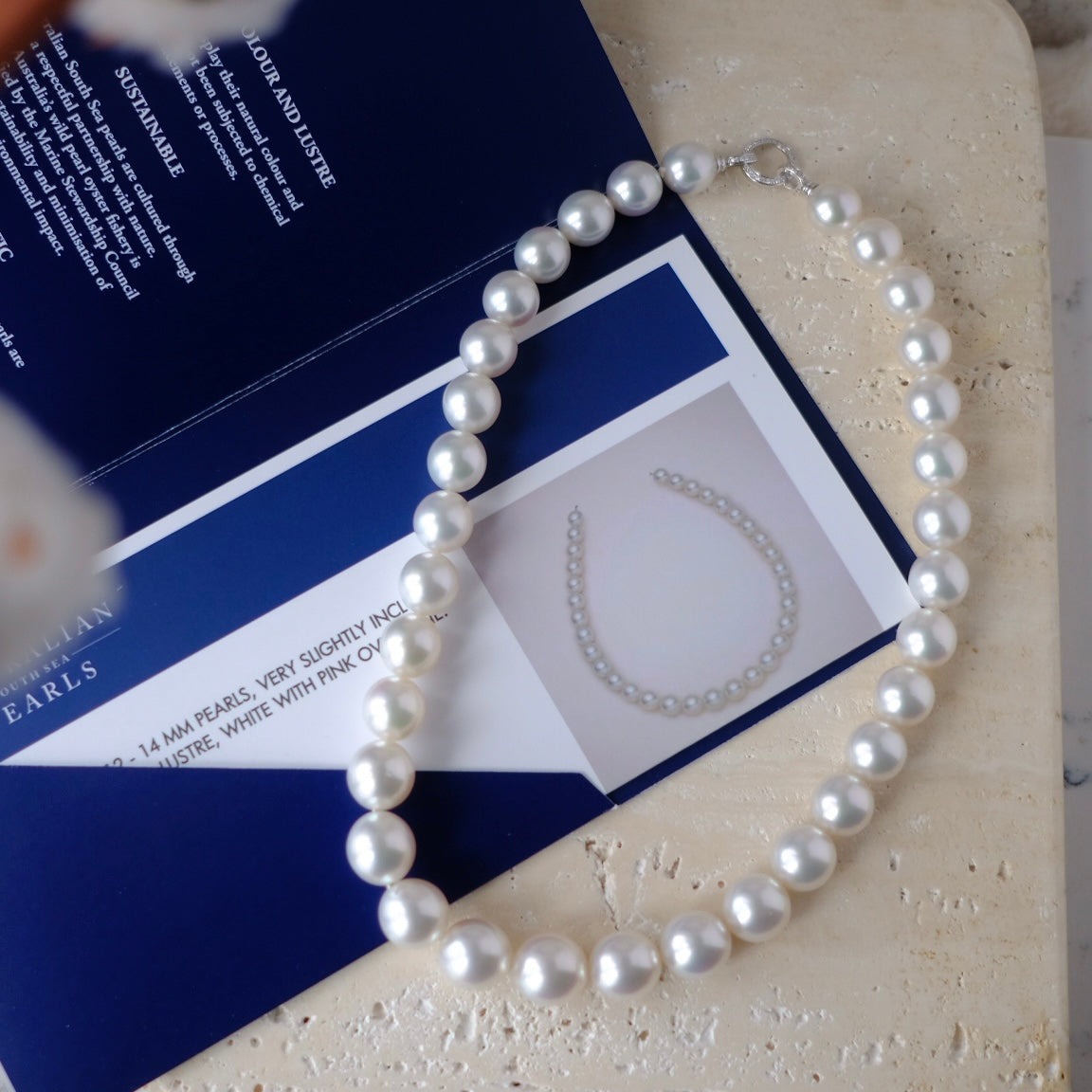 SC003 Paspaley White South Sea Necklaces APC