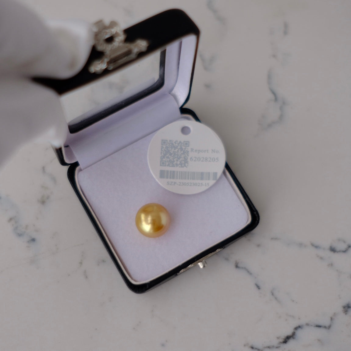 Golden South Sea Pearl, 13mm, Loose Pearl, GUILD Certificate