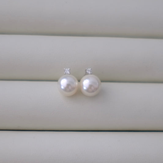Z69 Classic Earrings Accessories, AU750, Diamond 0.1ct